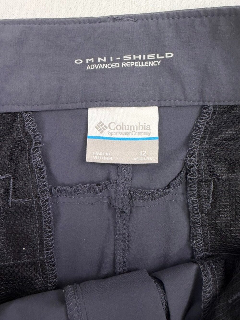 Columbia Omni Shield Hiking Pants Gray Blue Size 12 - Picture 4 of 10